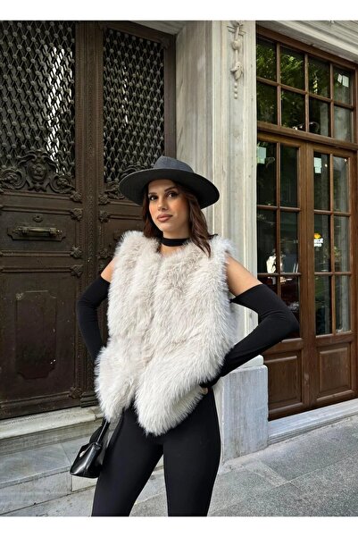 Zeynep Öykü Style Kadın Kürk Yelek