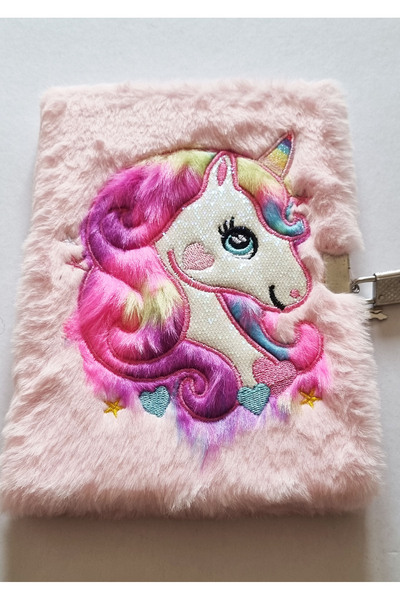 Modellino Lockable Memory Book 3D Figured Plush Daily Memory Notepad 80Y A5 L...