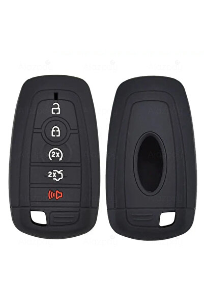 Alazpay غطاء مفتاح من السيليكون متوافق مع سيارات فورد موستانج برونكو إكسبلورر...