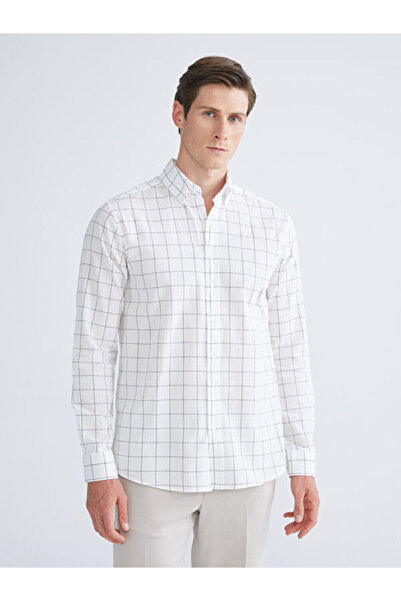 LC Waikiki Regular Fit Long Sleeve Plaid Men's Shirt