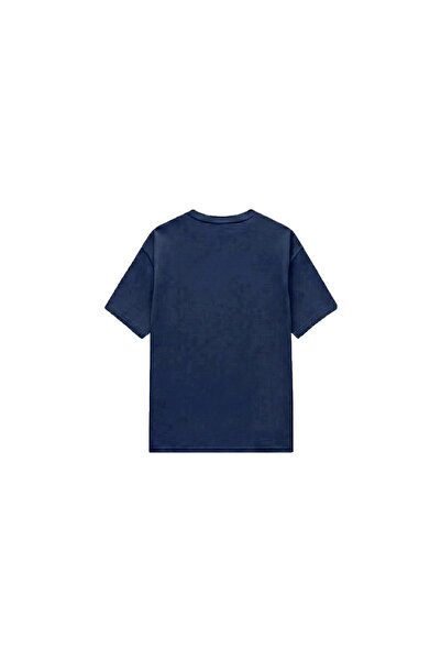 MODARİCH Harry Potter Ravenclaw T-Shirt - Lacivert Baskılı Oversize Bisiklet Yaka Kısa Kol Bol
