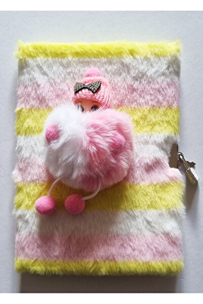 Modellino Lockable Memory Book 3D Figured Plush Daily Memory Notepad 80Y A5 L...