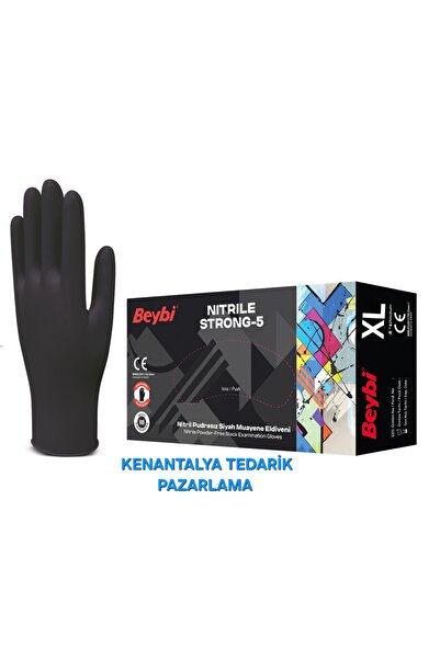 Beybi قفازات نيتريل سترونج-5 سميكة للغاية مقاس XL، عبوة تحتوي على 20 قطعة