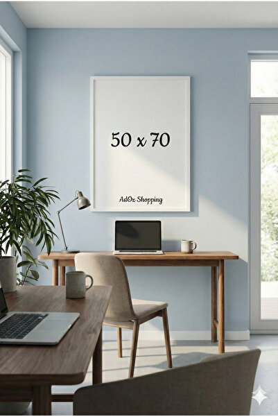 Otay Ev Dekorasyon Beyaz Çerçeve - Kırılmaz Pleksi Korumalı Poster ve Resim Ç...