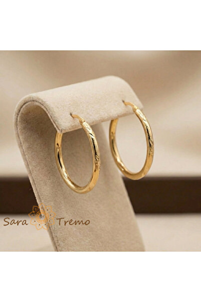 SaraTremo Classic Oval Earrings – 18K Gold Plated Oval Earrings from Brazil, ...