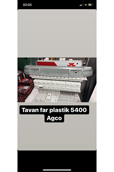 AGCO PARTS Massey Ferguson Traktör kabin Arka tavan güneşliği çalışma lamba p...