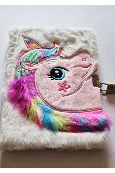 Modellino Lockable Memory Book 3D Figured Plush Daily Memory Notepad 80Y A5 L...