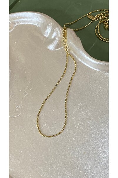 SELUVİA Xuping 51 Cm XP Damgalı Kapsül Model Minimal Topçuklu 14K Altın Renk ...