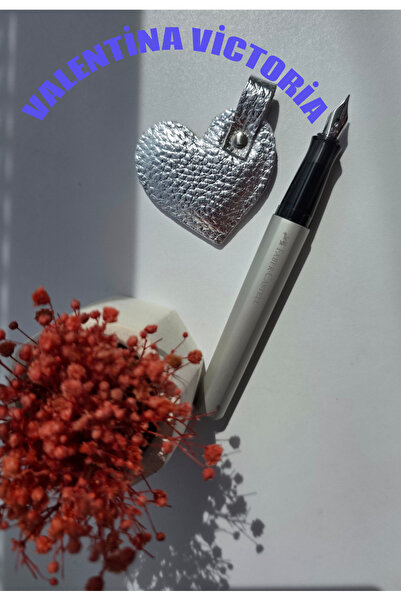 valentina victoria Heart ❤   Keyring Genuine Leather.