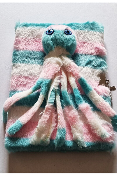 Modellino Lockable Memory Book 3D Figured Plush Daily Memory Notepad 80Y A5 L...