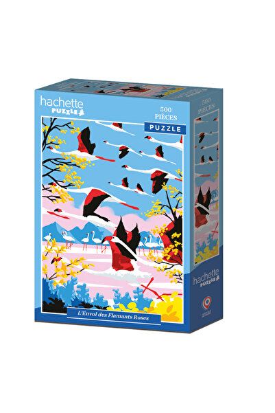 OEM Puzzle 500 pieces Hachette L'Envol des Flamants Roses