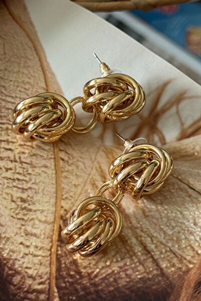 Trendy Butik Vip dangle knot earrings