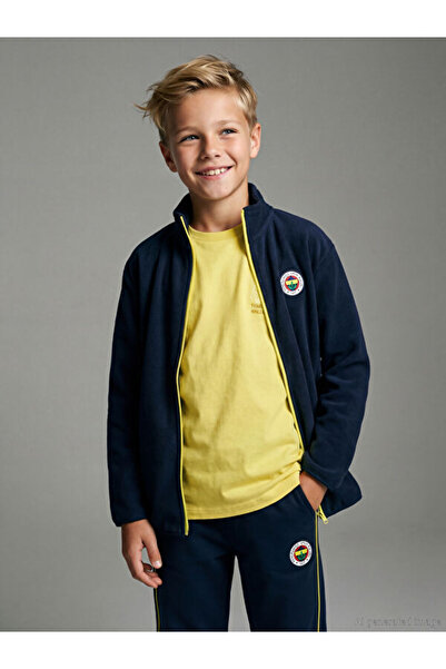 LC Waikiki Modern Pieces from Uzg Store Stand Collar Yellow Canary Embroidere...