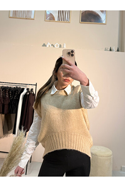 Sude Ay Bisiklet Yaka Süveter