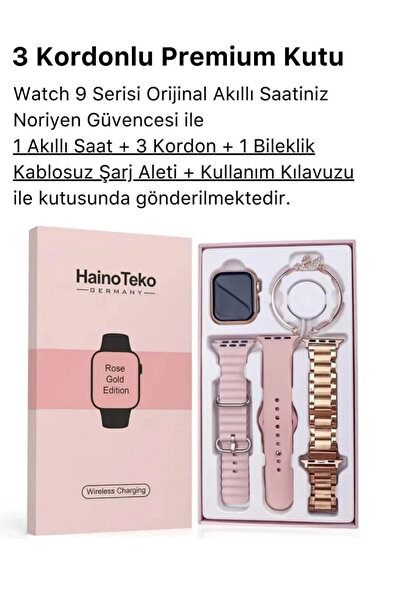 Vienrom #AkıllıSaat Watch 9 Series 41mm Kadın Akıllı Saat Yeni Nesil 3 Kordon...