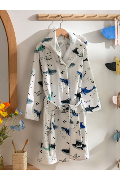 LC Waikiki Unique Products from Freezen Store I Printed Hooded Bathrobe for Boys