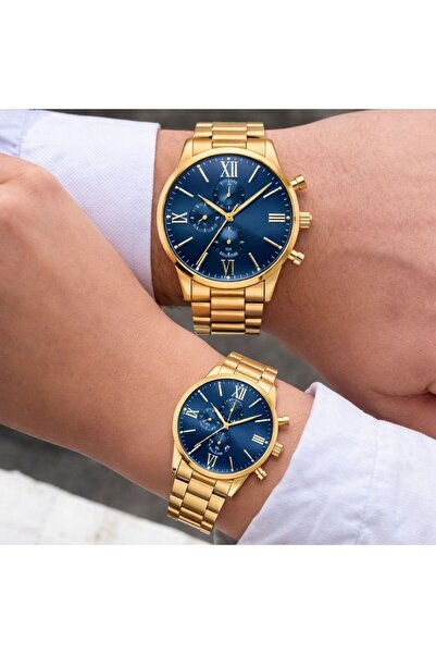 LOOQ Sevgili Combination Steel Strap Men's & Women's Wristwatch