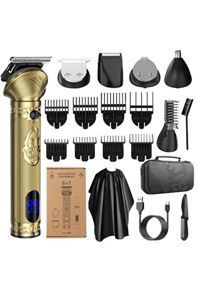 Juls Επαγγελματική κουρευτική μηχανή, πολυλειτουργικό κιτ 6 σε 1