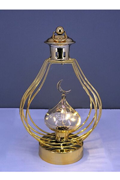 DVINA Round LED light with a crescent-shaped bulb