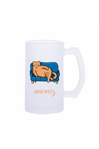 sartre art Hallederiz Humorous Motto Printed Beer Glass 500 ml - Large Glass ...