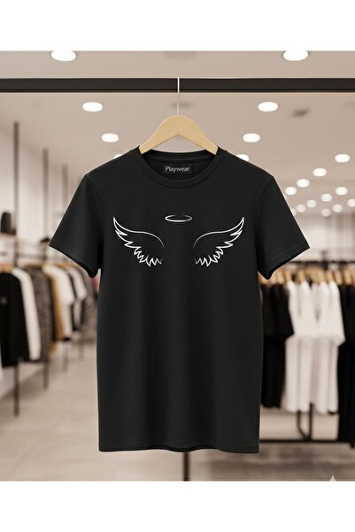 playwear PLAY WEAR Unisex Χαλαρή Εφαρμογή Μπλουζάκι με Στρογγυλή Λαιμόκοψη κα...