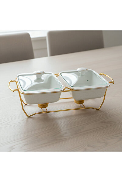 Generic Noor Luxe Twin Food Warmer - 2.2 L