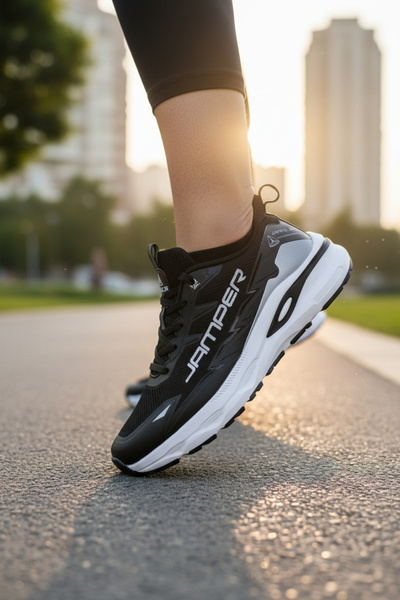 enoch Orthopedic Lace-Up Jamper Model High-Sole Sporty Shoes