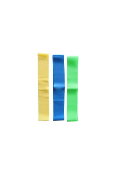 Helia Studio 3 Pieces of Light-Medium-Hard Resistance Pilates Yoga Sports Band 285X30X1 mm - 1.5 mm - 1.30 mm