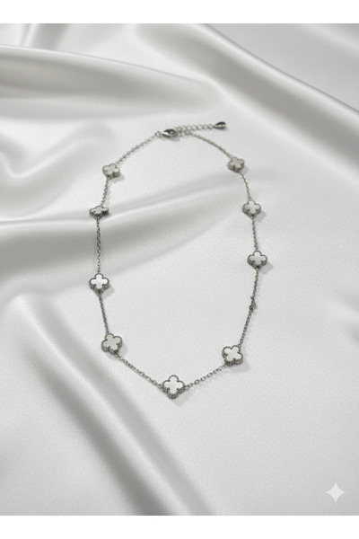 Mİ MİND Beyaz Van Cleff Kolye