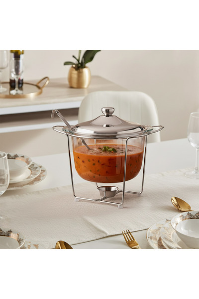 Home Box سخان شوربة ويل شاين مع مغرفة - 4 لتر