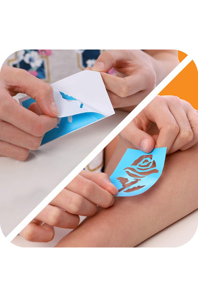 OEM Kit de studio pentru tatuaje temporare cu sclipici colorat, format din 33 de piese