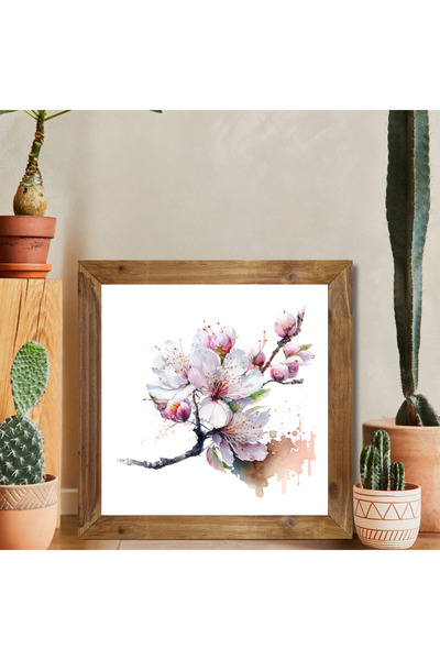 Tuba Decor Tablou pătrat cu rama din lemn