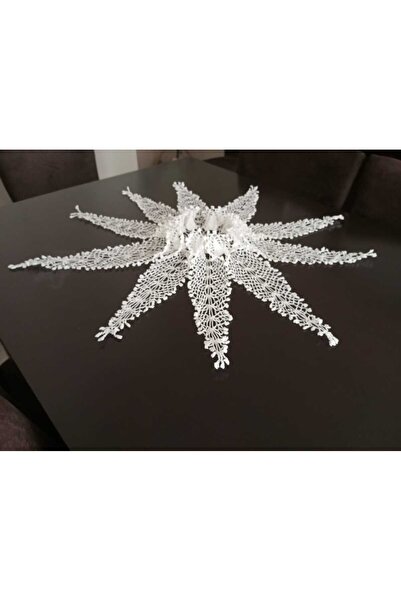 MOR TIRTIL El Işi Dantel ahtapot Masa Sehpa Örtüsü Hediyelik, Çeyizlik, Vinta...