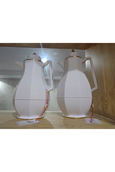 Tohfah Flora White Refrigerator Set, 2 pieces, 1.7 liters