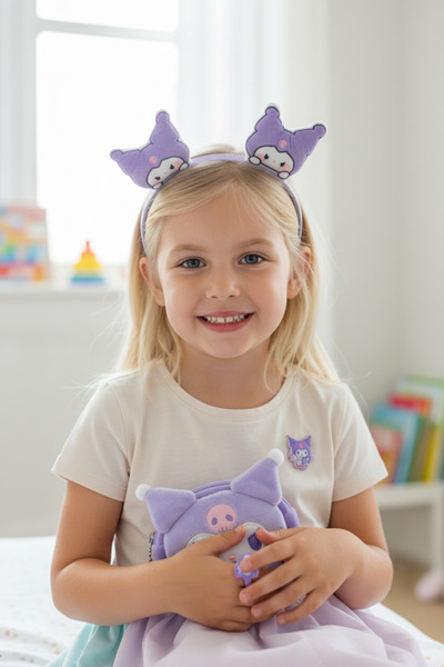 BUCHE Kuromi 3’lü Hediye Şeyi Cüzdan Yüzük Taç