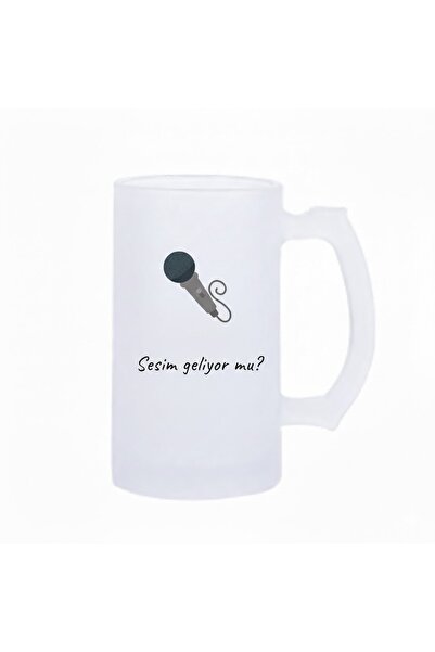 sartre art Is the Sound Coming? Humorous Motto Printed Beer Glass 500 ml - La...