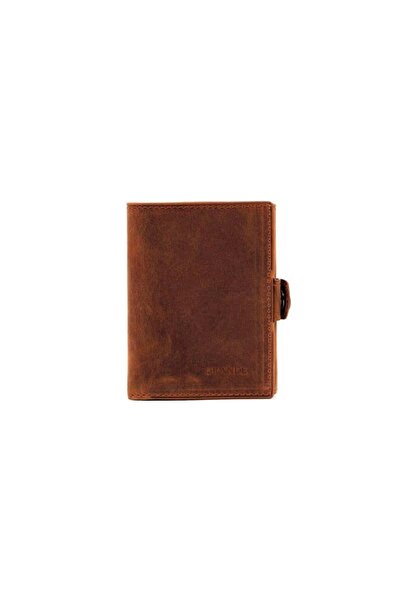 Grande Original Leather 3-Fold Folding Paper and Coin Compartment Multi-Usefu...