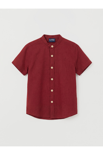 LC Waikiki YK PLUS Πουκάμισο για αγόρια με κοντό μανίκι και γιακά Hakim