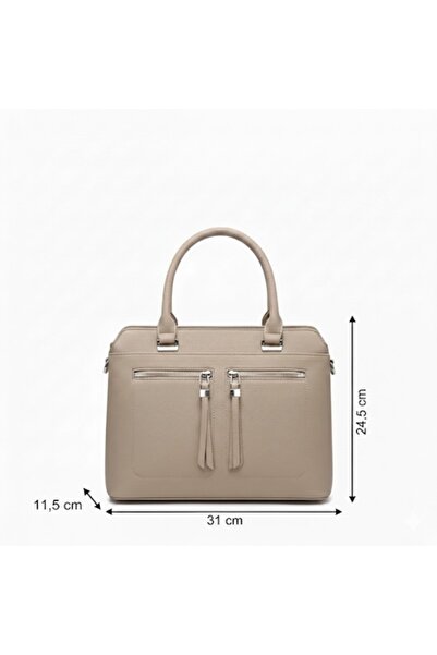 OEM Business Hand and Shoulder Bag, Beige, Compartmentalized, with Two Front ...