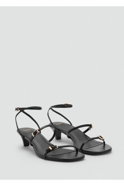 MANGO Woman Kitten topuklu tokalı sandalet