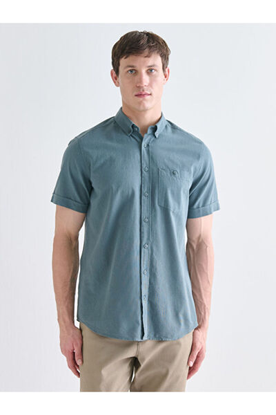LC Waikiki Quality Pieces from Çelebi Store Standard Fit Short Sleeve Linen B...