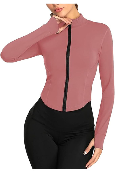 OEM Long-sleeved sports shirt, body-hugging, Pink XL