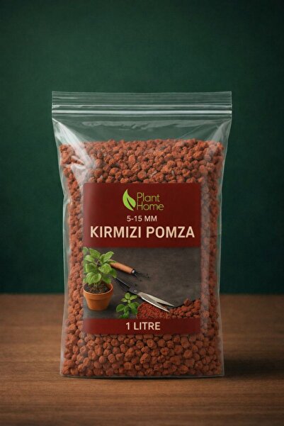 Plant Home Power Mix Kırmızı Pomza 5–15 mm | Saksı Drenaj Taşı | Kök Havaland...