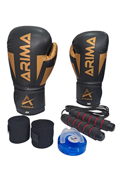 ARIMA Nova-4 Boks Eldiveni(4oz-6oz-8oz-10oz-12oz-140z) + Bandaj + Dişlik + At...