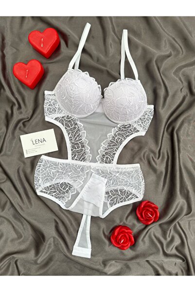 Lena Homewears Delove Ολόσωμο κορμάκι με κούμπωμα