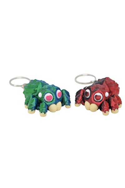 Uztech Interlocking "Best Friends" Keychain Set with Heart and Eyes