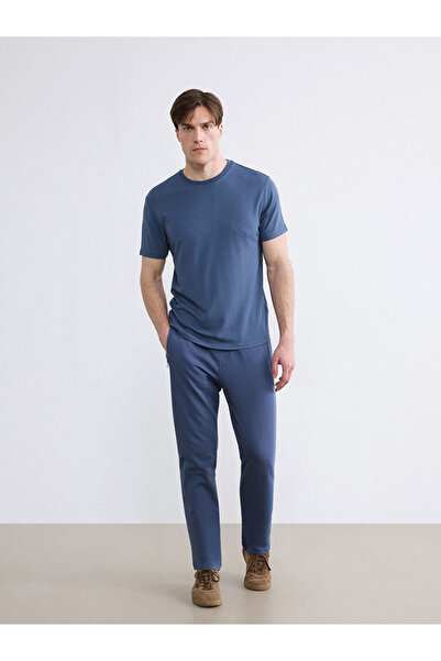 LC Waikiki بنطلون رياضي للرجال من إنديجو ستاندرد مايلد