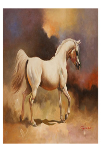 GENERAL Original Oil Painting of Arabian Horses