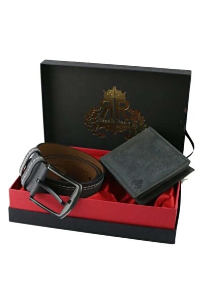 velve Men's gift set Regalo Reale – wallet and genuine leather belt in an ele...