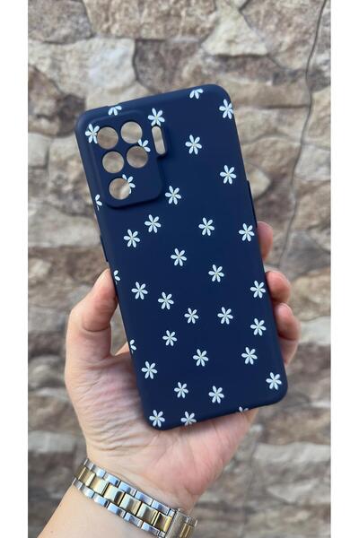 Vip Case Oppo Reno 5 Lite Uyumlu Mini Papatya Desenli Silikon Darbe Emici Kla...